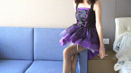 【袜啵啵】NO.045 小甜豆-小魔女装、高跟凉鞋、油亮黑丝