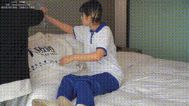 【袜啵啵】NO.042 砂糖-校服、板鞋、白棉袜、油亮白丝