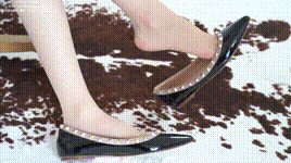 【袜啵啵】NO.076 稚予-建行制服、平底鞋、肉丝