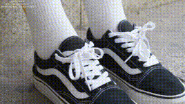 【袜啵啵】NO.069 小甜豆-vans板鞋、白棉袜、肉丝