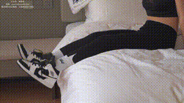 【袜啵啵】NO.059 砂糖-AJ板鞋、白棉袜、裸足