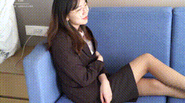 【袜啵啵】NO.078 小甜豆 招行制服、平底鞋、灰丝