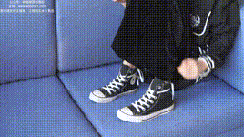 【袜啵啵】积分限定作品 NO.020 小甜豆-匡威帆布鞋、粉色棉船袜 （花絮版）