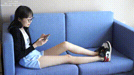 【袜啵啵】NO.081 稚予- AJ、浅黄色短棉袜、浅蓝色短棉袜、裸足（花絮版）