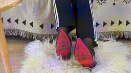 【袜啵啵】NO.135 小甜豆-高跟鞋、黑丝（脚尖透明款）、裸足