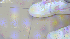 【袜啵啵】NO.163 小甜豆-空军一号板鞋、白棉袜、肉丝（脚尖加固款）