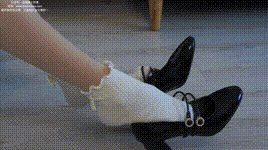 【袜啵啵】NO.121 稚予-高跟鞋、白棉袜、肉丝