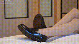 【袜啵啵】NO.117 小甜豆-黑皮鞋、厚肉丝