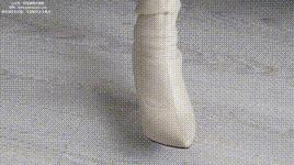 【袜啵啵】NO.174 小甜豆-高跟长靴、白棉袜、裸足