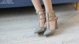 【袜啵啵】NO.217 小沫-高跟鞋、皮鞋、短肉丝、自然穿脏白棉袜