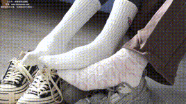 【袜啵啵】NO.166 小甜豆稚予-板鞋、运动鞋、高跟鞋、白棉袜、蓝丝