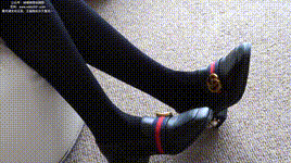 【袜啵啵】NO.278 小甜豆-皮鞋、厚黑丝、jk制服、踩泡面