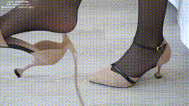 【袜啵啵】NO.251 小甜豆-高跟鞋、超薄黑丝、裸足