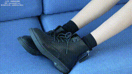 【袜啵啵】NO.280 稚予-马丁靴、高跟鞋、黑棉袜、肉丝