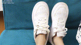 【袜啵啵】NO.350 雪糕-板鞋、灰丝（超长花絮版）