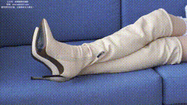 【袜啵啵】NO.282 小甜豆-长靴、高跟鞋、白丝大腿袜