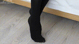 【袜啵啵】NO.292 奶油-两双平底鞋、厚黑丝、厚肉丝