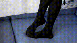 【袜啵啵】NO.313 芝士-皮鞋、平底鞋、厚黑丝、厚黑丝大腿袜（花絮版）