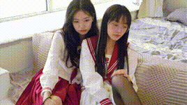 【袜啵啵】NO.302 小甜豆稚予-三双皮鞋、板鞋、黑丝、两双肉丝、裤里丝