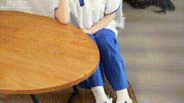 【袜啵啵】NO.351 甜甜圈-板鞋、白棉袜、肉丝（脚尖加固款）、校服裤里丝（花絮版）