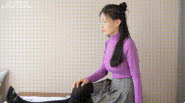 【袜啵啵】NO.310 芝士-皮鞋、厚黑丝（花絮版）