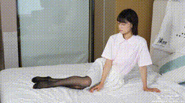 【袜啵啵】NO.449 糯米 运动鞋、白棉袜、黑丝（花絮版）