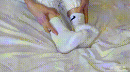 【袜啵啵】NO.382 小沫-板鞋、白棉袜（花絮版）