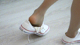 【袜啵啵】NO.392 雪糕-板鞋、灰丝（超长花絮版）