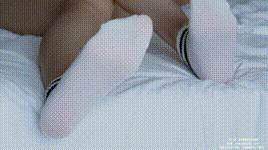 【袜啵啵】NO.441 小甜豆-高跟长靴、白棉袜、裸足（花絮版）