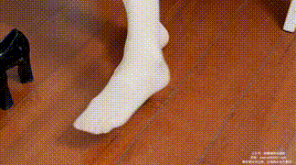 【袜啵啵】NO.482 稚予 高跟鞋、厚黑丝大腿袜、肉丝（脚尖微加固款）、旗袍（花絮版）