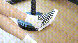 【袜啵啵】NO.599 香菜 帆布鞋、白棉袜、薄肉丝