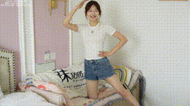 【袜啵啵】NO.553 香菜 板鞋、短白棉袜、裸足