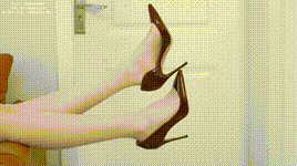 【袜啵啵】NO.612 小甜豆 高跟鞋、油亮薄白丝