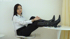 【物恋传媒】2K NO.2541 恬恬 高跟长靴、薄肉丝、ol制服裤里丝