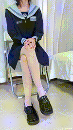 【凝思摄影】NO.043 沅沅 JK制服、连裤白丝、小皮鞋