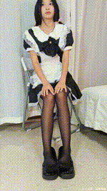 【凝思摄影】NO.045 沅沅 女仆装、黑丝、小皮鞋