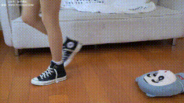 【甜予摄影】NO.072 澜澜-帆布鞋、白棉袜、踩蜡笔小新玩偶剧情