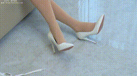 【甜予摄影】NO.120 思思 板鞋、高跟鞋，厚肉丝