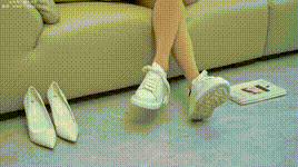 【甜予摄影】NO.120 思思 板鞋、高跟鞋，厚肉丝 _1