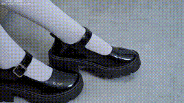 【甜予摄影】NO.150 澜澜-皮鞋、大腿袜、小腿袜、波点白丝袜 _1