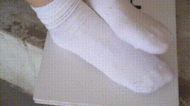 【袜啵啵】1080P-NO.002 稚予-校服、贝壳头、白棉袜、裸足