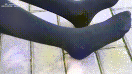 【袜啵啵 】1080P-NO.007 稚予-JK制服、皮鞋、黑色中筒棉袜、肉丝