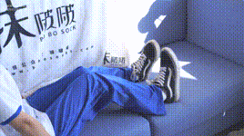 【袜啵啵 】1080P-NO.039 小奶熊-校服、vans帆布鞋、短白棉袜、裸足