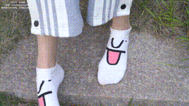 【袜啵啵 】1080P-NO.023 稚予-AJ、白色短棉袜、裸足封面图