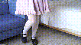 【袜啵啵】1080P-NO.079 砂糖-皮鞋、厚白丝（花絮版）