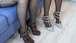 【袜啵啵】1080P-NO.138 果果橘橘-华伦天奴高跟鞋、黑丝封面图