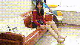 【袜啵啵】1080P-NO.120 小甜豆-高跟长靴、白棉袜、裸足封面图