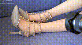 【袜啵啵】1080P-NO.145 小甜豆-华伦天奴高跟鞋、肉丝封面图