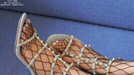 【袜啵啵】1080P-NO.113 果果-高跟鞋、黑色网袜封面图