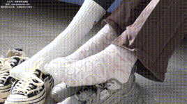 【袜啵啵】1080P-NO.166 小甜豆稚予-板鞋、运动鞋、高跟鞋、白棉袜、蓝丝封面图